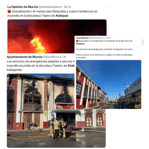 Incendio en Discoteca Theatre de Murcia