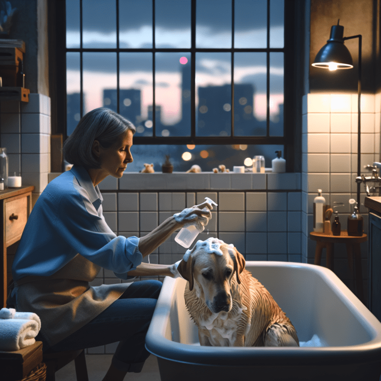 "Imagen ilustrativa de "&¿Es seguro bañar a tu perro con jabón lavavajillas? Riesgos y alternativas que debes conocer